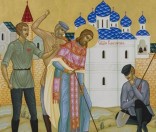 Копание гроба. Деталь клейма на раке