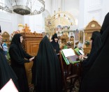 На молебне преподобной Евфросинии