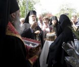 Встреча десницы свт. Спиридона в монастыре