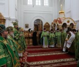 Божественная Литургия в Кресто-Воздвиженском соборе