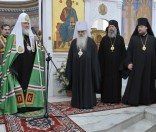 Слово патриарха к сестрам монастыря и собравшимся на богослужение