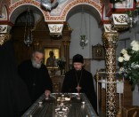 У мощей прп. Евфросинии. 10 апреля 2013
