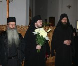 Хиландарские гости в монастыре