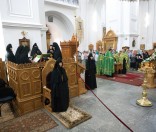 На молебне преподобной Евфросинии