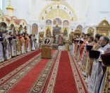 Служение Патриарха Кирилла в день праздника Воздвижения Креста
