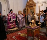 Всенощное бдение в Кресто-Воздвиженском соборе