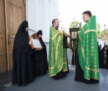 Чтение Евангелия на крестном ходе