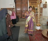 Каждение мощей прп. Евфросинии Полоцкой