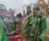 Божественная Литургия в Кресто-Воздвиженском соборе
