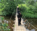 36-Спасо-Евфросиниевский женский монастырь посетил иеромонах Серапион Симонопетрский и монахини обители Благовещения Пресвятой Богородицы в Ормилии 26.07.16