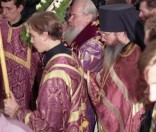 Патриарх Алексий на крестном ходе 27 сентября 1998 г.