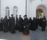 Приезд братии монастыря Симонопетра в Спасо-Евфросиниевскую обитель. 10 мая 2012 г.